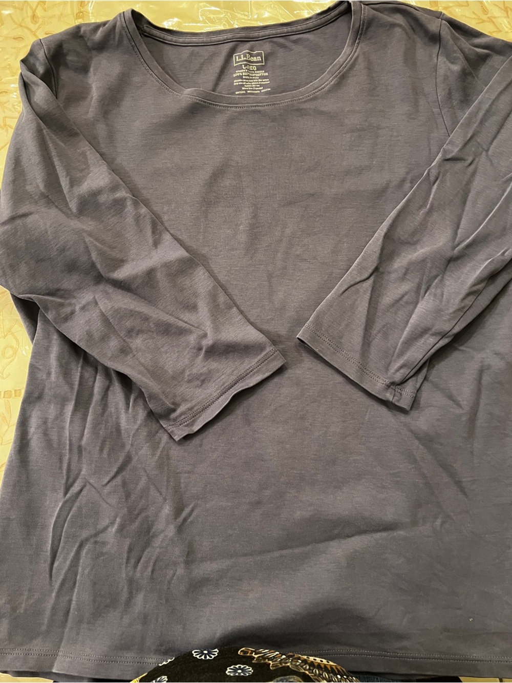 L.L. Bean Women's Long-Sleeve Tee in Lite Purple